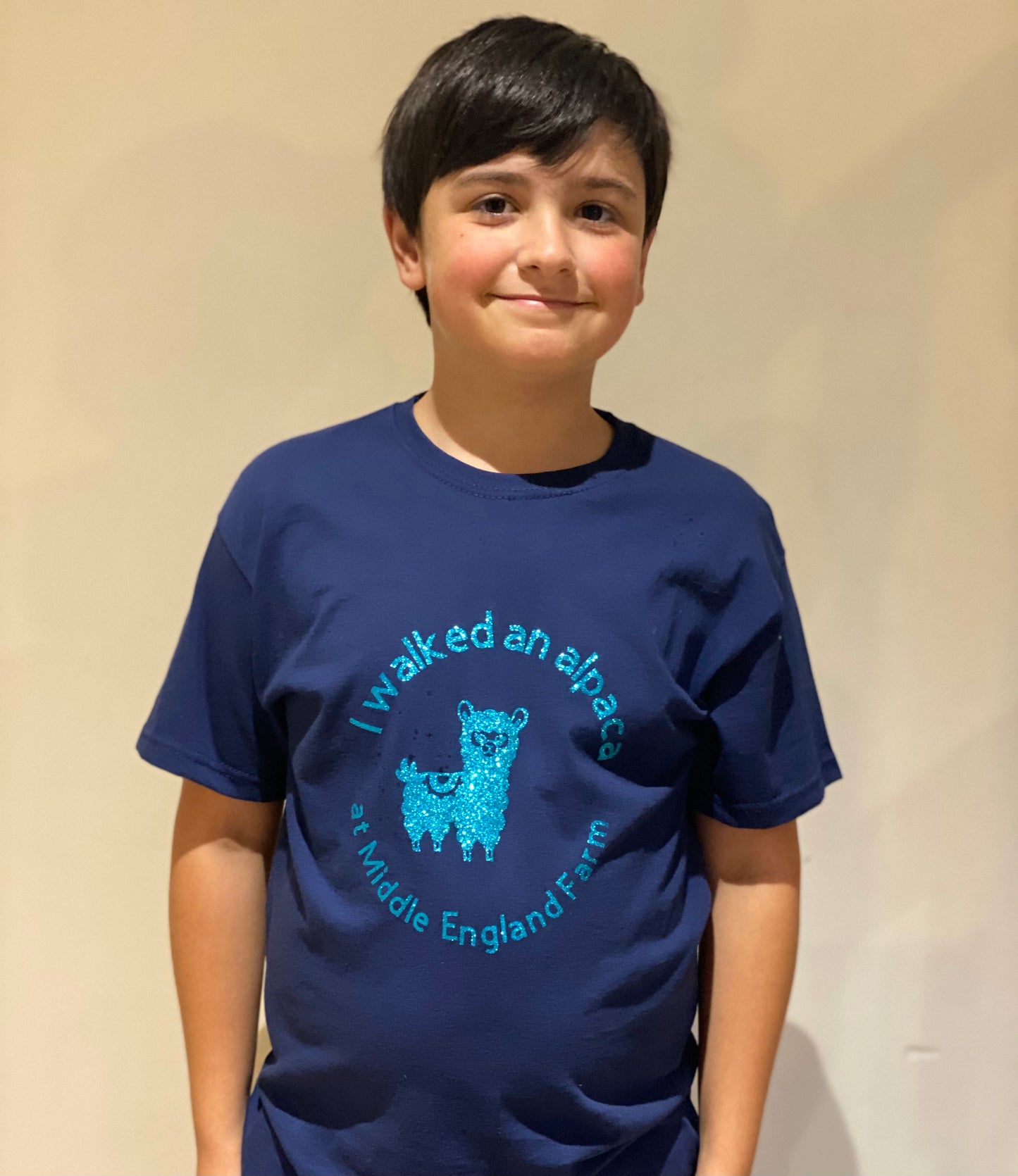 I Walked an Alpaca at Middle England Farm Printed T-Shirt - Children's and Adult Sizes