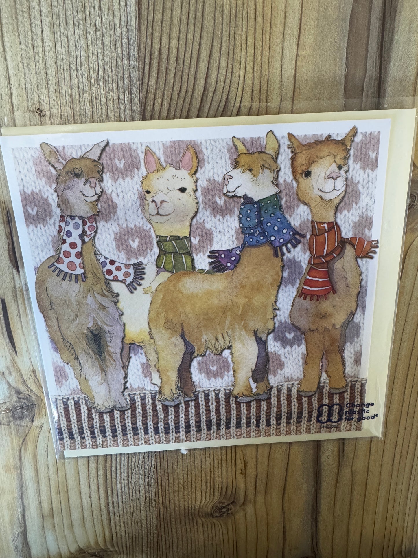 Alpaca greeting card