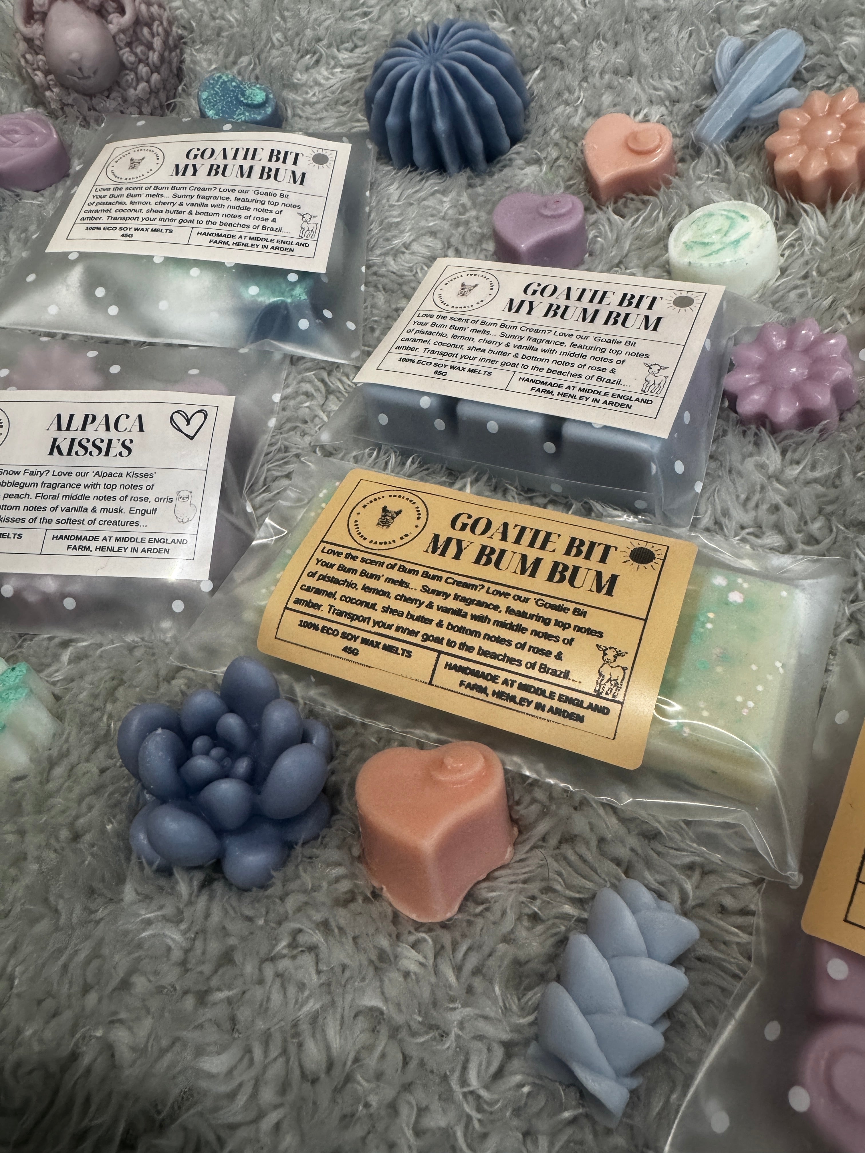 Goatie Bit My Bum Bum Wax Melts Snap Bar