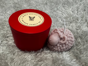 'Alpaca Kisses' Sheep Candle in beautiful presentation tin