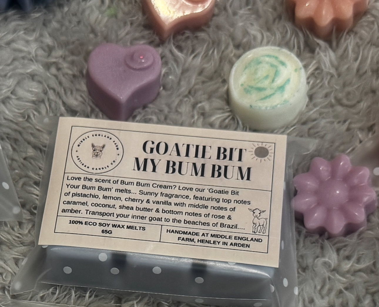 Goatie Bit My Bum Bum Wax Melts Chunky Bar