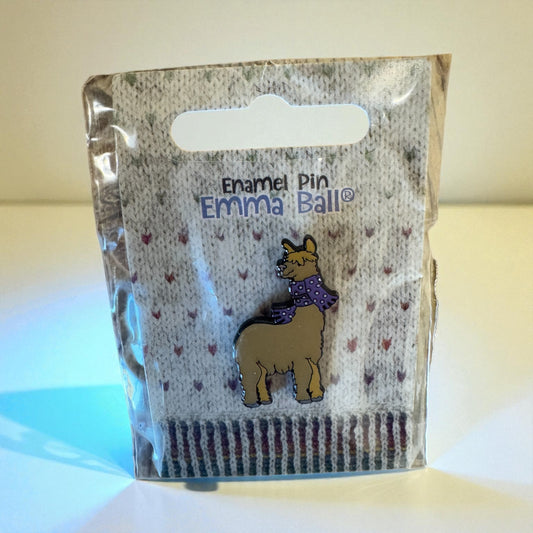 Alpaca pin badge