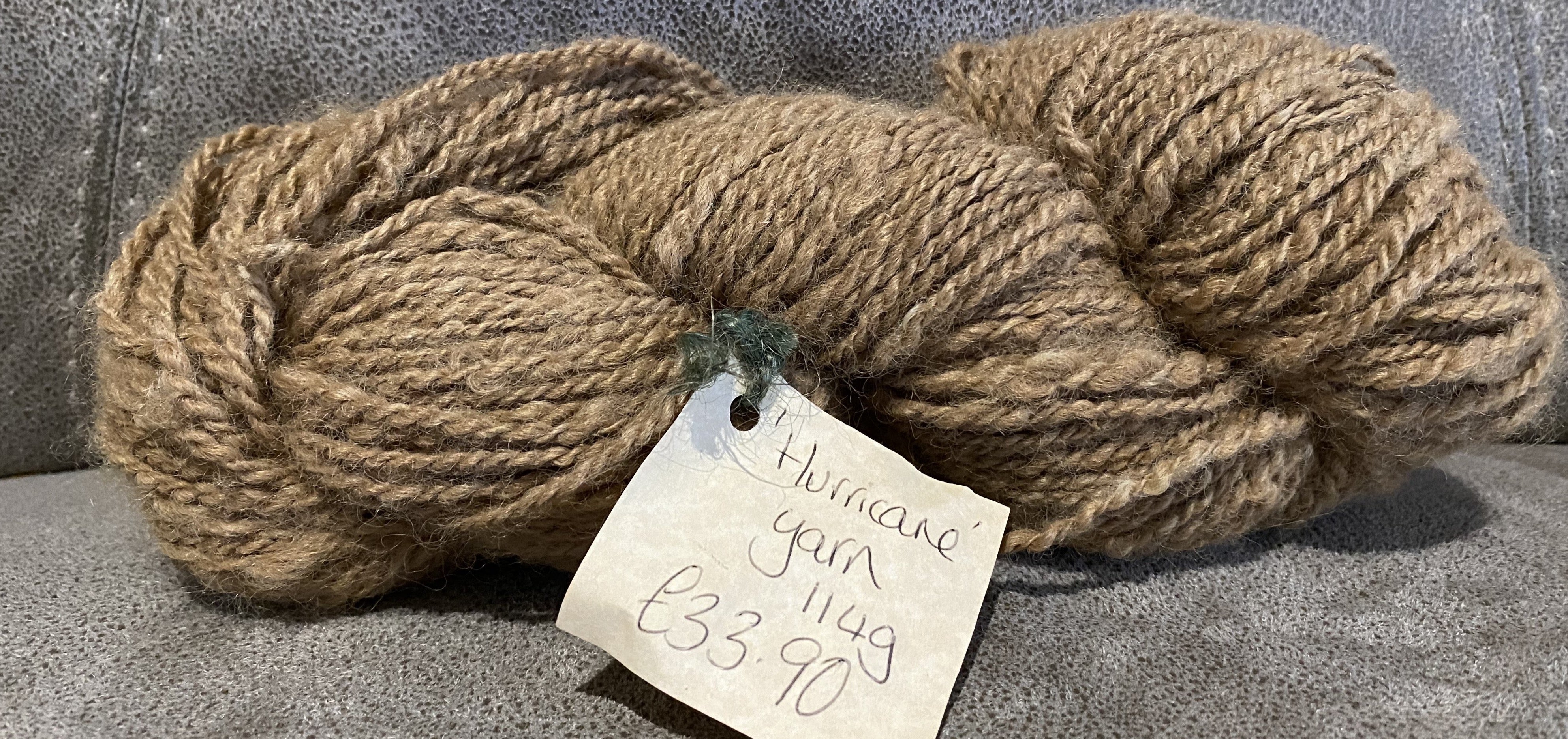 Pure hand spun alpaca yarn 114g from Alpaca's at Middle England Farm