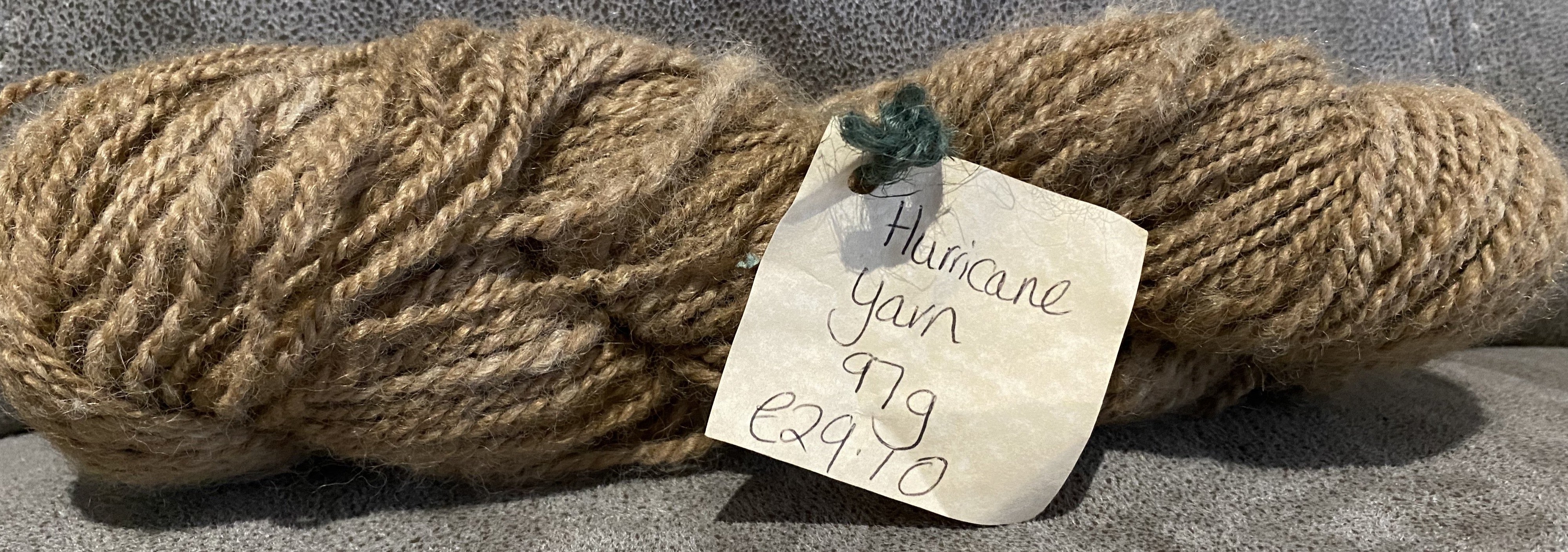 Pure hand spun alpaca yarn 97g from Alpaca's at Middle England Farm