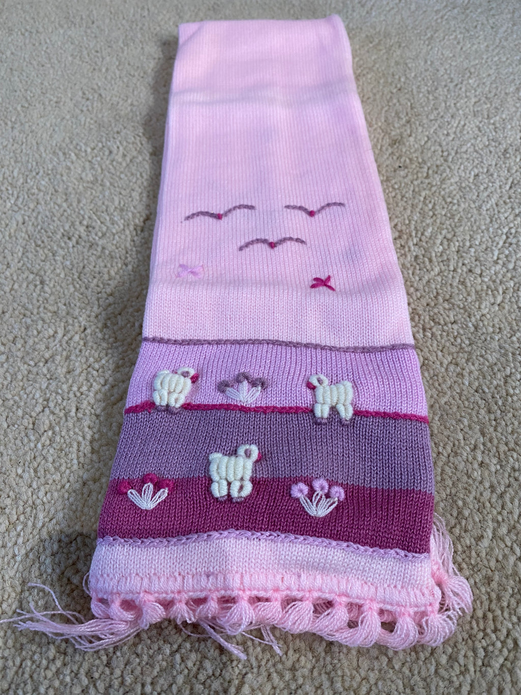 Alpaca Yarn Peruvian Children's Scarf