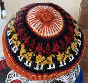 Colourful children's Peruvian beret Alpaca Design