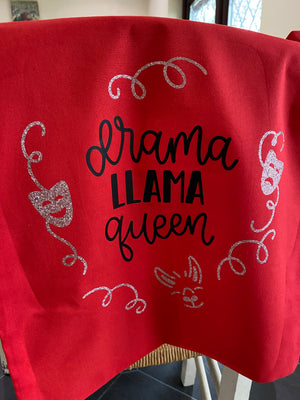 Drama Llama Queen Red Shopping Tote Bag